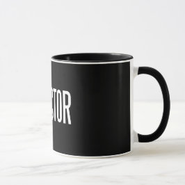 Directeur ringer mok 11 oz (Zwarte editie)