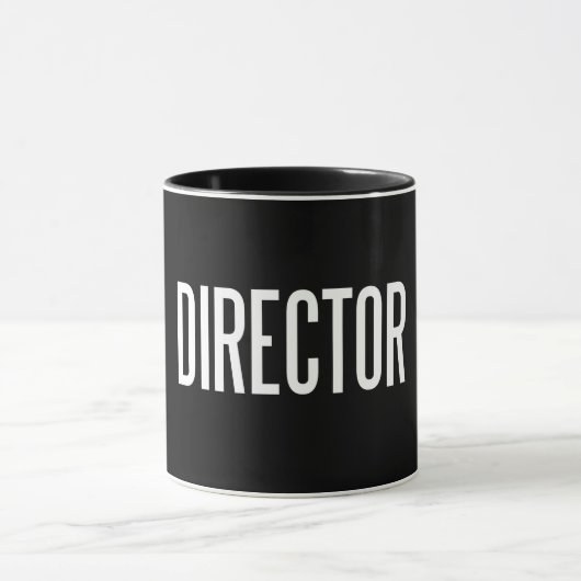 Directeur ringer mok 11 oz (Zwarte editie) (Midden)