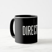 Directeur ringer mok 11 oz (Zwarte editie) (Voorkant links)