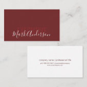 Directeur | Signature Series | Bedrijfsleven Visitekaartje (Voorkant / Achterkant)