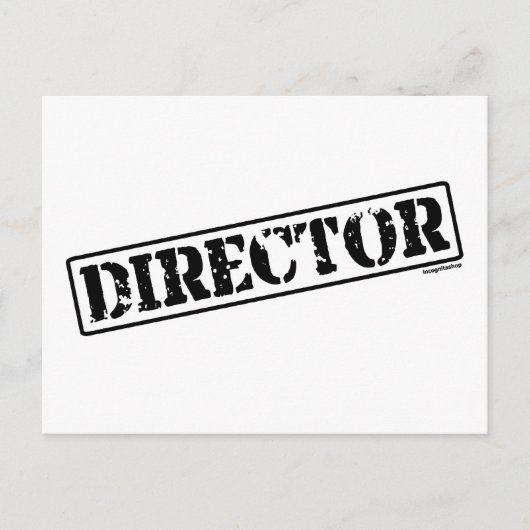 Directeur Stempel Briefkaart (Voorkant)