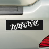 Directeur Stempel Bumpersticker (Op auto)
