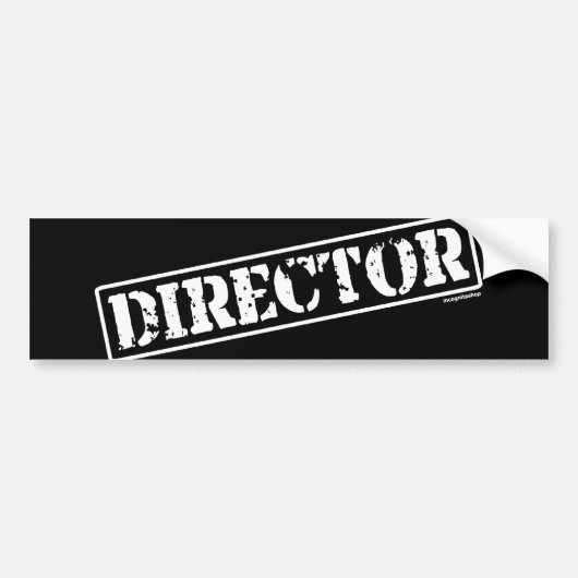 Directeur Stempel Bumpersticker (Voorkant)