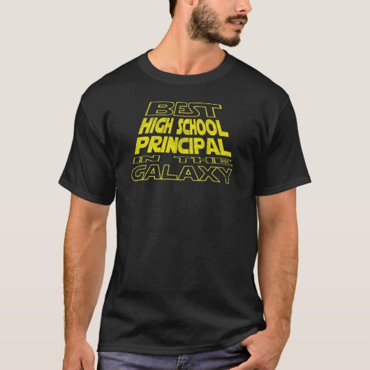 Directeur van de middelbare school ruimte achterk t-shirt (Voorkant)