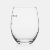 Directeur van eer Naam Datum Custom Wijnglas Zonder Voet (Links)