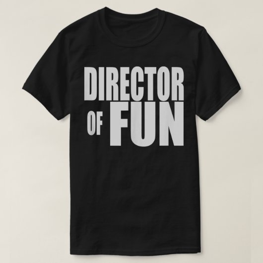 DIRECTEUR VAN FUN Party Wedding Planner Event Coor T-shirt (Design voorkant)