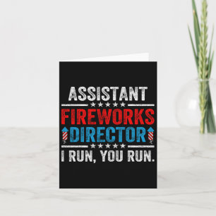 Directeur van instant vuurwerk Funny 4 juli mannen Kaart