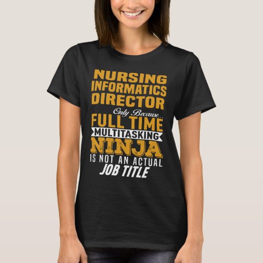 Directeur Verpleeginformatica T-shirt (Voorkant)
