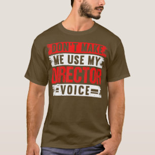 Directeur Voice Theater Actress Broadway Musical T-shirt