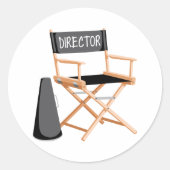 Directeur voorzitter ronde sticker (Voorkant)