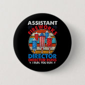 Directeur vuurwerk VS Onafhankelijkheidsdag juli Ronde Button 5,7 Cm (Voorkant)