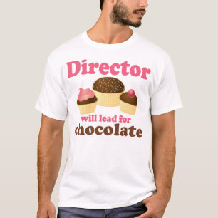 Directeur zal leiden voor Chocolade T-shirt