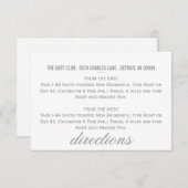 Directiekaart | Chevron Informatiekaartje (Voorkant / Achterkant)