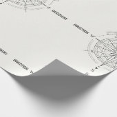 Direction Discovery Nautisch Kompasroos Cadeaupapier (Hoek)