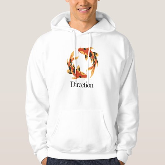 Direction – Timeless Koi Symbol of Clarity, Growth Hoodie (Voorkant)