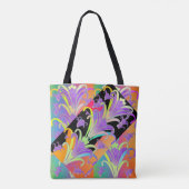 directionele lelies tote bag (Achterkant)