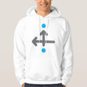 Directionele pijl Moderne minimalistische geometri Hoodie (Voorkant)