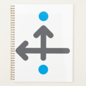 Directionele pijl Moderne minimalistische geometri Planner (Voorkant)