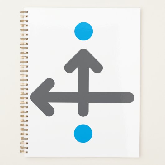 Directionele pijl Moderne minimalistische geometri Planner (Voorkant)