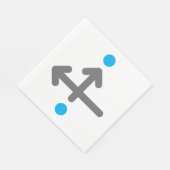 Directionele pijl Moderne minimalistische geometri Servet (Hoek)