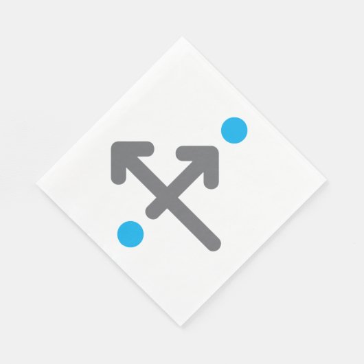 Directionele pijl Moderne minimalistische geometri Servet (Hoek)