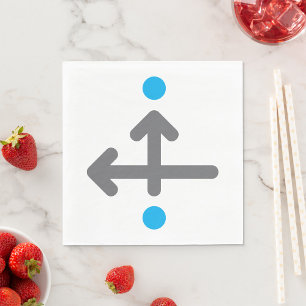Directionele pijl Moderne minimalistische geometri Servet