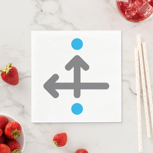 Directionele pijl Moderne minimalistische geometri Servet