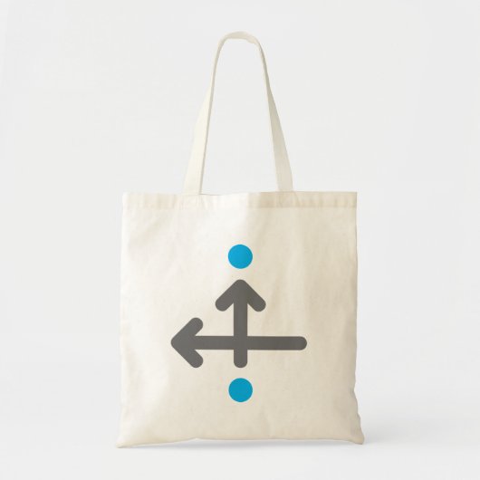 Directionele pijl Moderne minimalistische geometri Tote Bag (Voorkant)