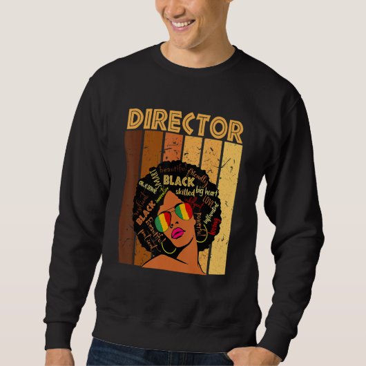 Director Afro African American Women Black History Trui (Voorkant)
