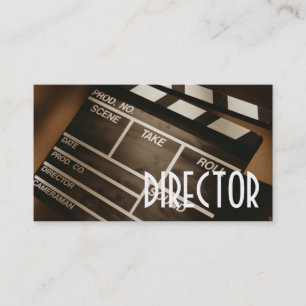 Director Clapperboard Film Movies Producent Act Visitekaartje