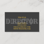 Director Clapperboard Film Producent Visitekaartje (Achterkant)