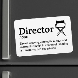 Director Definition - Set Life 4" x 6" Flex Magneet