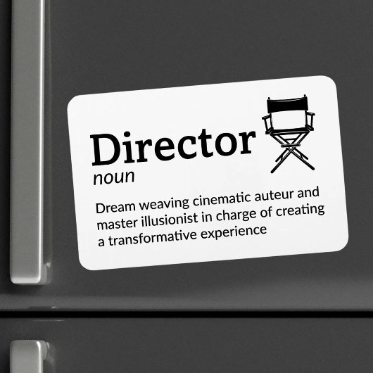 Director Definition - Set Life 4" x 6" Flex Magneet