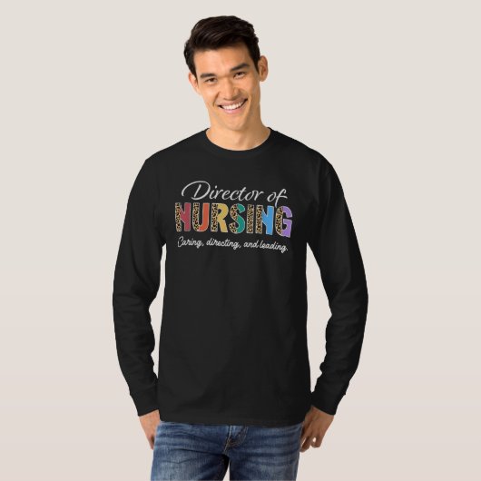 Director of Nursing Appreciation Leopard T-shirt (Voorkant volledig)