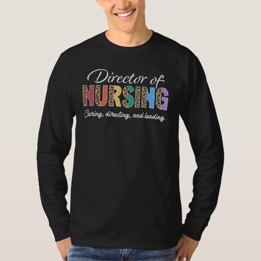Director of Nursing Appreciation Leopard T-shirt (Voorkant)