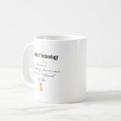 Director of Technology-Freaking Geweldige functiet Koffiemok (Voorkant links)
