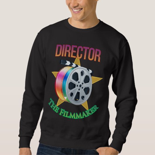 Director - The Filmmaker Men's Dark Sweatshirt  (Voorkant)