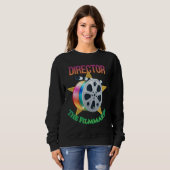 Director - The Filmmaker Women's Dark Sweatshirt (Voorkant volledig)