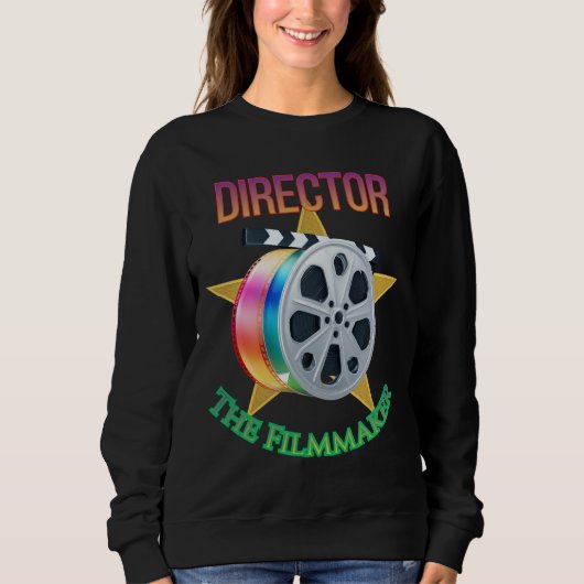 Director - The Filmmaker Women's Dark Sweatshirt (Voorkant)