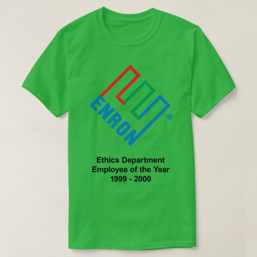 Directoraat Ethiek van de Enron werknemer van het  T-shirt (Design voorkant)