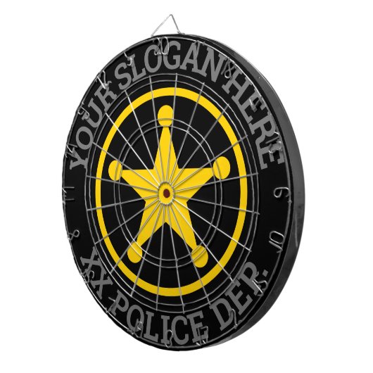 Directoraat-generaal politie, afdeling wetshandhav dartbord (Voorkant Rechts)