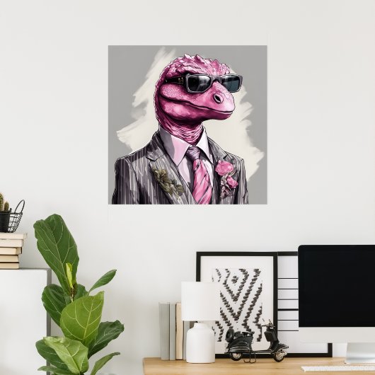 Directosaurus rex Dinosaurus Art Print (Thuiskantoor)