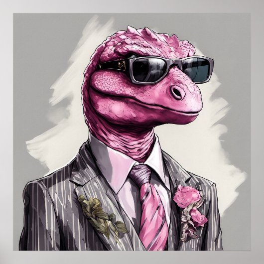 Directosaurus rex Dinosaurus Art Print (Voorkant)