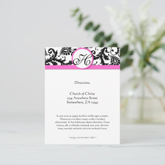 DirectRection-kaarten - 5 x 7 sizeInivitaties nodi Informatiekaartje (Staand voorkant)