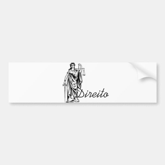 Direito adesivos bumpersticker (Voorkant)