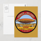 Dirigeable Holland Cheese Briefkaart (Voorkant / Achterkant)
