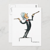 dirigent briefkaart (Voorkant / Achterkant)