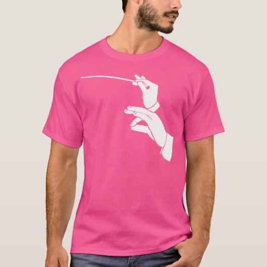 Dirigent Klok Muziek Orkest T-shirt (Voorkant)