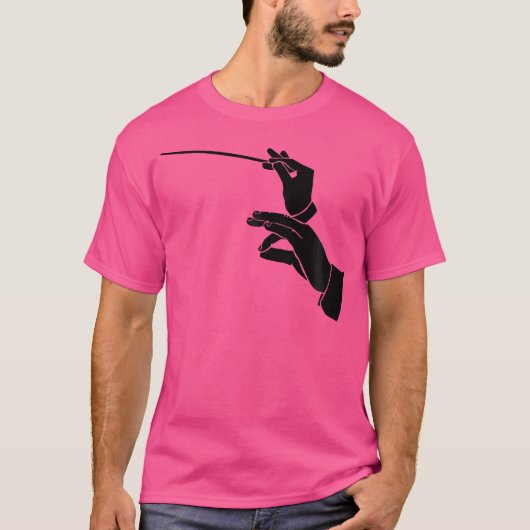 Dirigent Klok Muziek Orkest T-shirt (Voorkant)