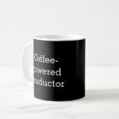 Dirigent met koffie als brandstof Muzikant Koffiemok (Voorkant links)